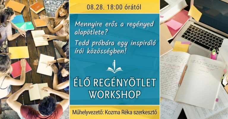 Regényíró workshop regényötletek fejlesztésére